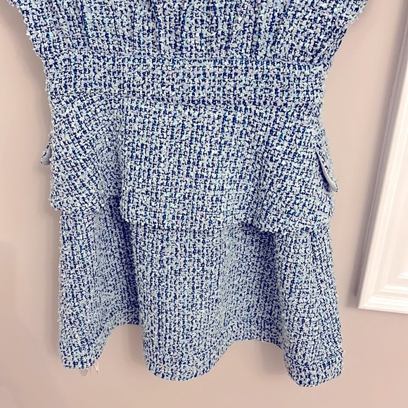 Blue Tweed Dress - never worn. Small - Picture 7 of 12